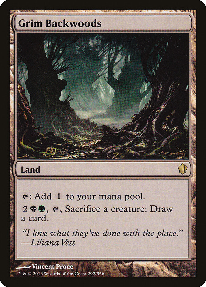Grim Backwoods, Commander 2013 · 292/356
