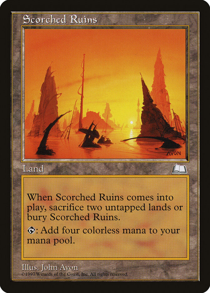 Scorched Ruins, Weatherlight · 166