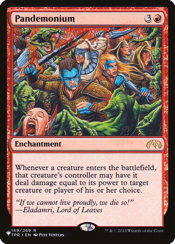 Pandemonium, The List · tpr-149