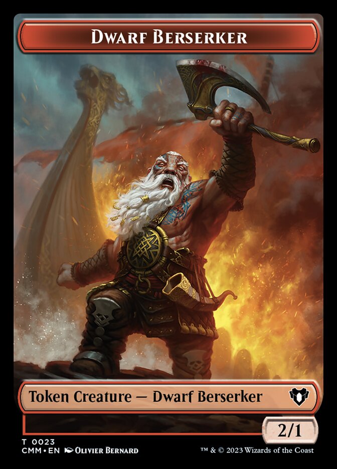 Dwarf Berserker, Commander Masters Tokens · 0023