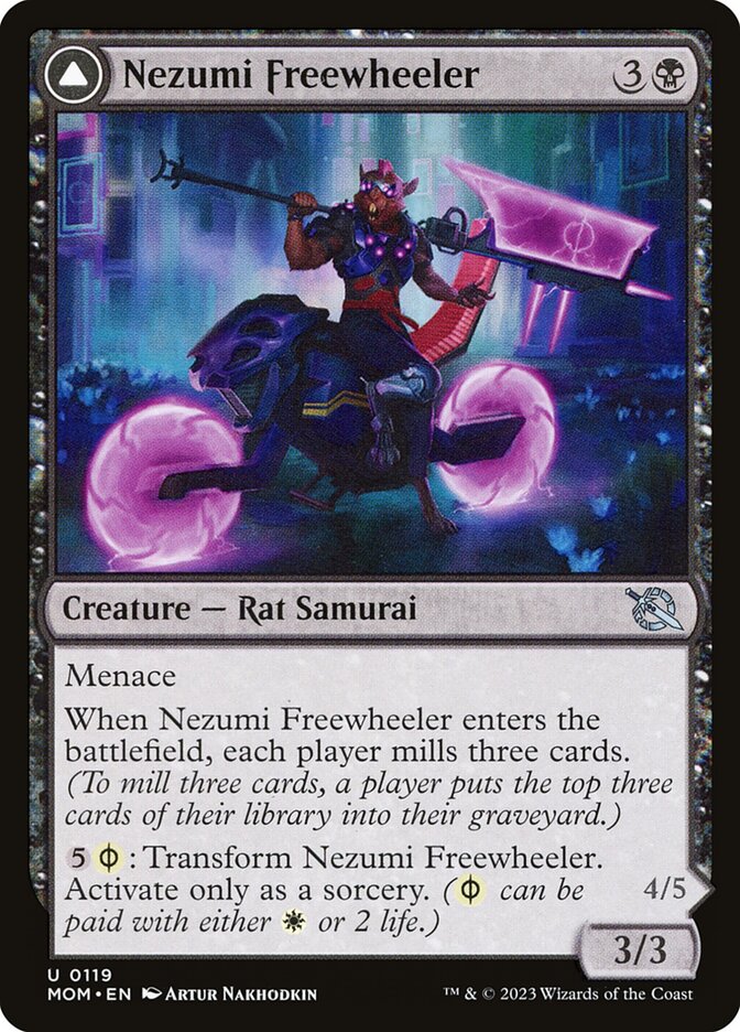 Nezumi Freewheeler // Hideous Fleshwheeler, March of the Machine · 0119