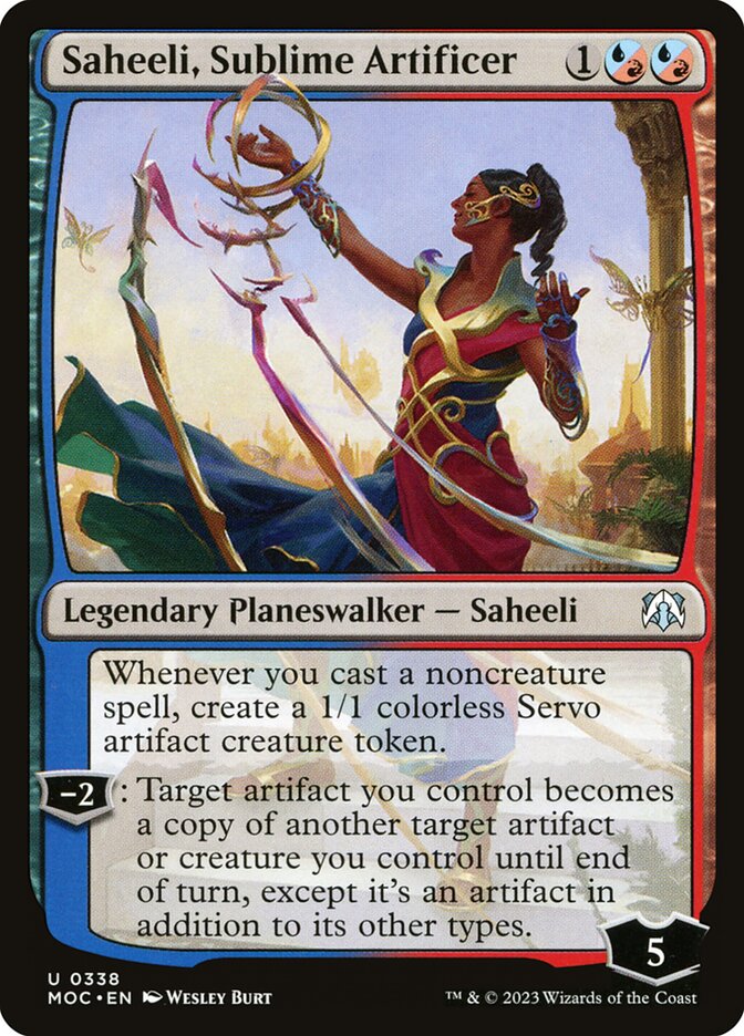 Saheeli, Sublime Artificer, March of the Machine Commander · 0338