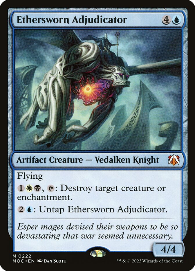 Ethersworn Adjudicator, March of the Machine Commander · 0222