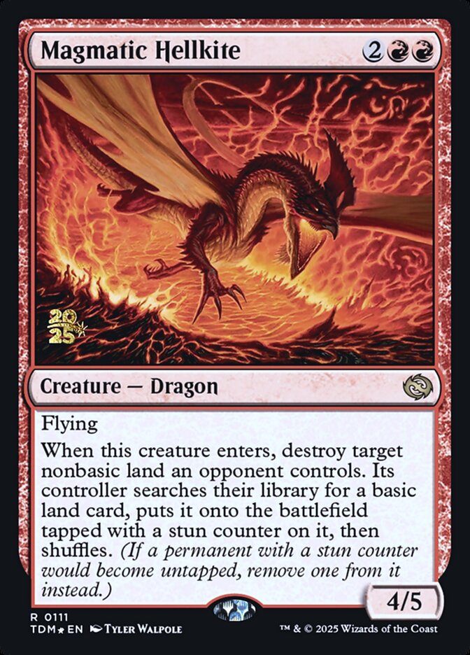 Magmatic Hellkite, Tarkir: Dragonstorm Promos · 0111