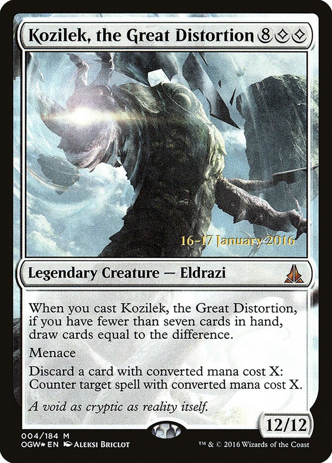 Kozilek, the Great Distortion, Oath of the Gatewatch Promos · 004/184
