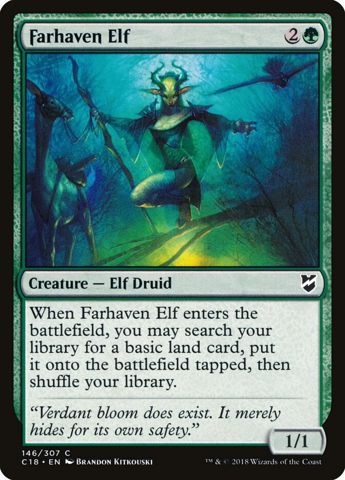 Farhaven Elf, Commander 2018 · 146/307
