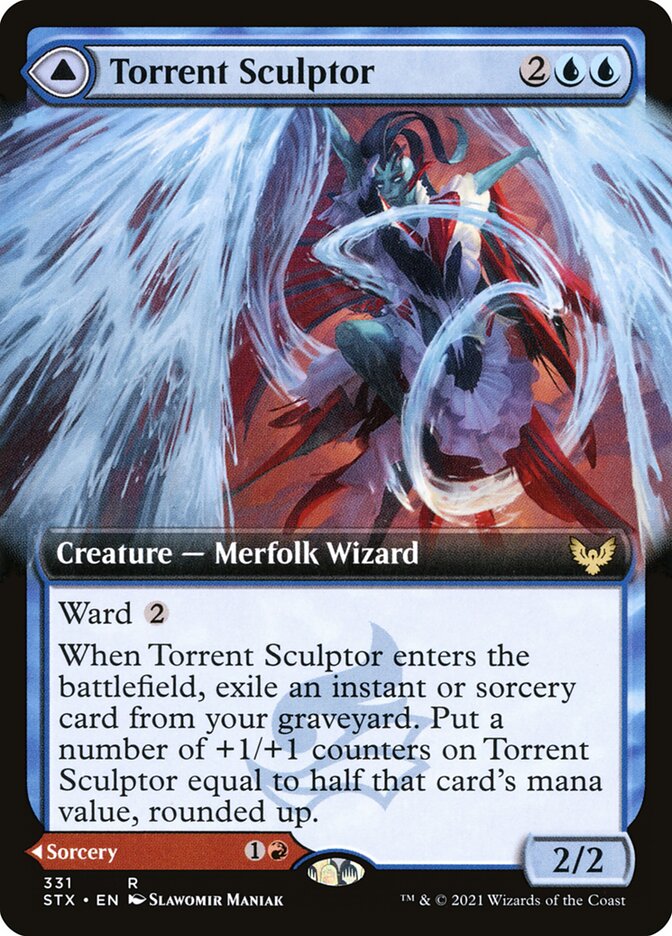 Torrent Sculptor // Flamethrower Sonata, Strixhaven: School of Mages · 331