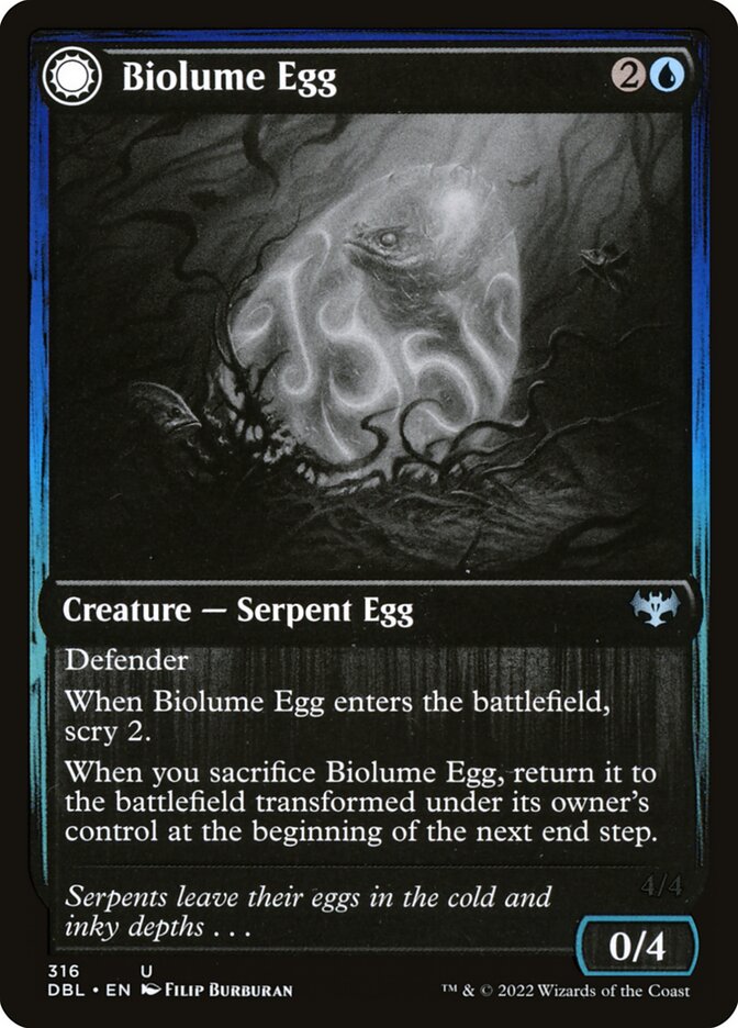 Biolume Egg // Biolume Serpent, Innistrad: Double Feature · 316/534