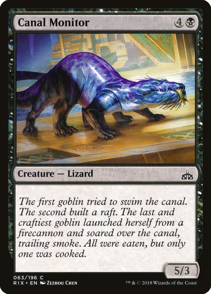 Canal Monitor, Rivals of Ixalan · 063/196