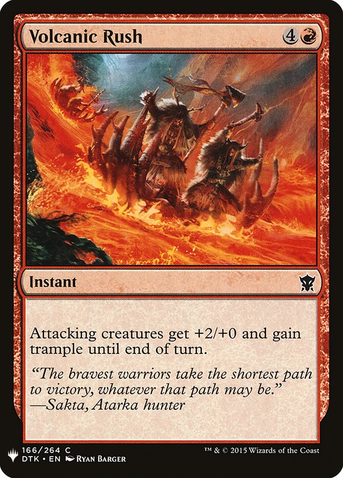 Volcanic Rush, The List · dtk-166