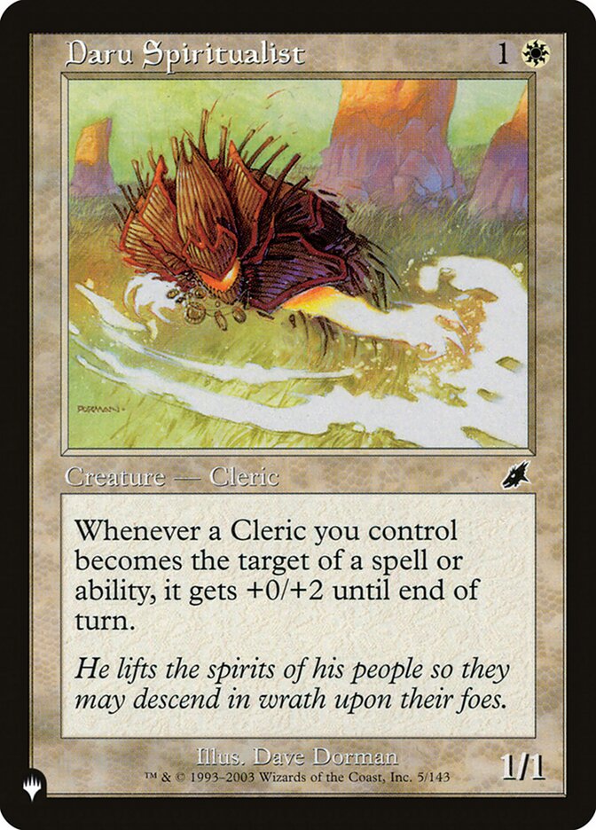 Daru Spiritualist, The List · scg-5