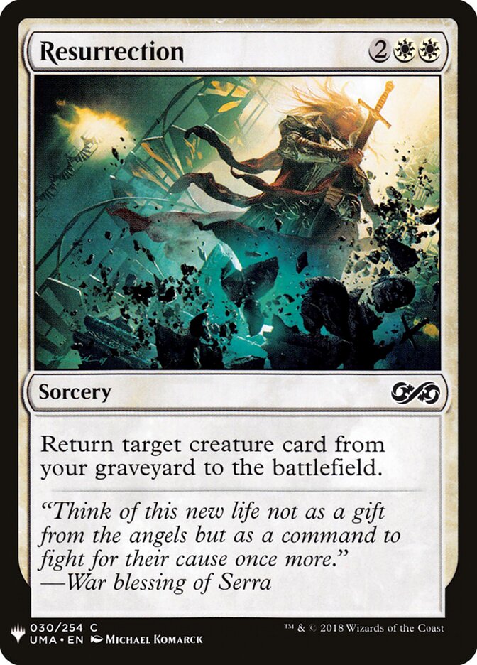 Resurrection, The List · uma-30