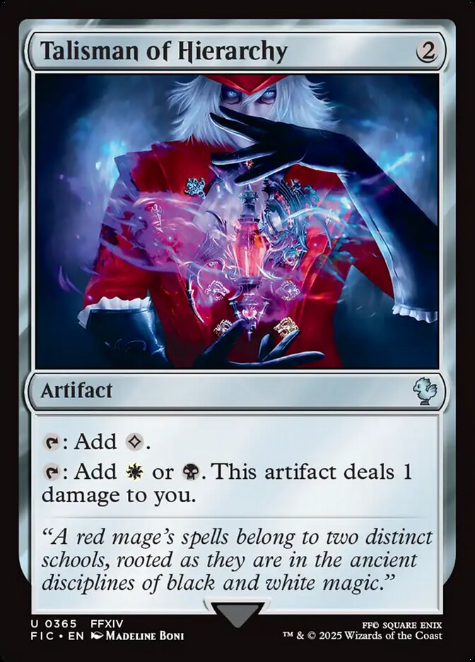 Talisman of Hierarchy, Final Fantasy Commander · 0365