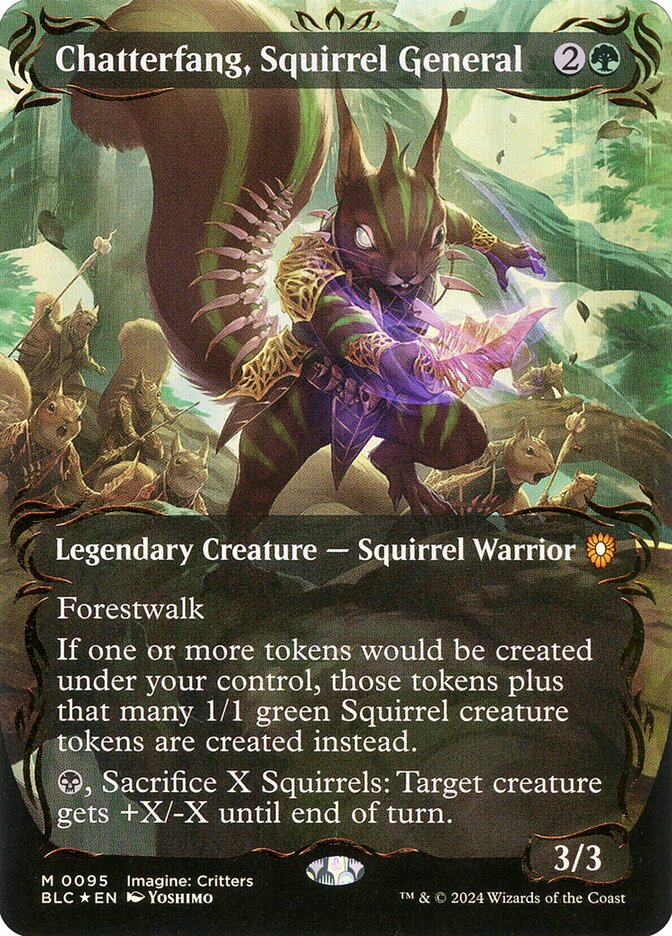 Chatterfang, Squirrel General, Bloomburrow Commander · 0095