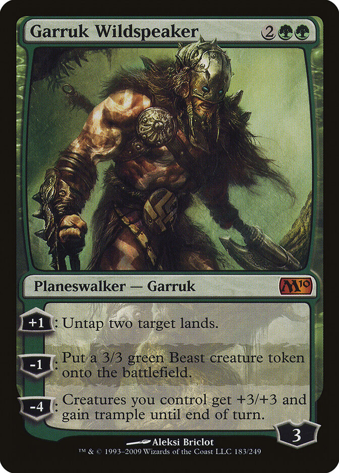Garruk Wildspeaker, Magic 2010 · 183/249