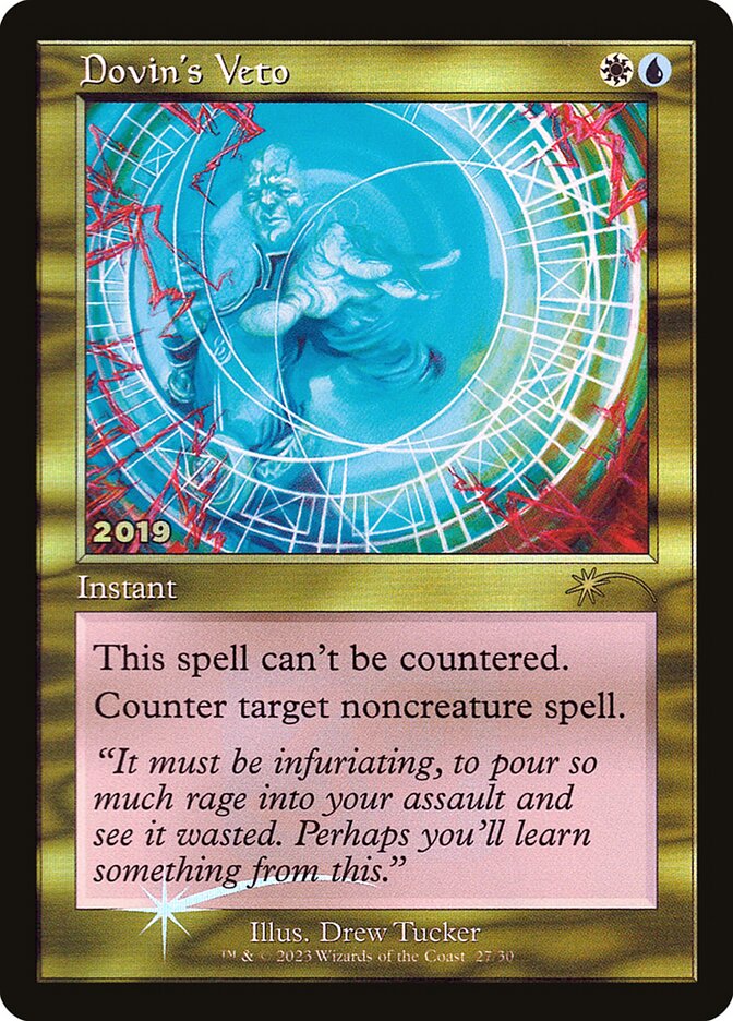 Dovin's Veto, 30th Anniversary Play Promos · 027/594