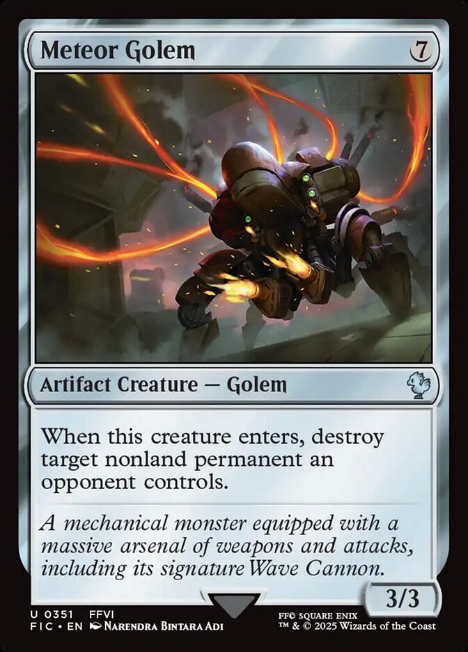 Meteor Golem, Final Fantasy Commander · 0351