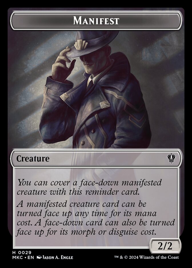 Manifest, Murders at Karlov Manor Commander Tokens · 0029
