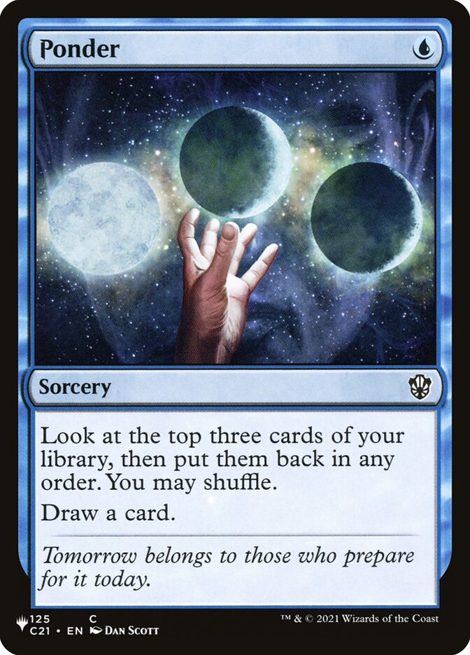 Ponder, The List · c21-125