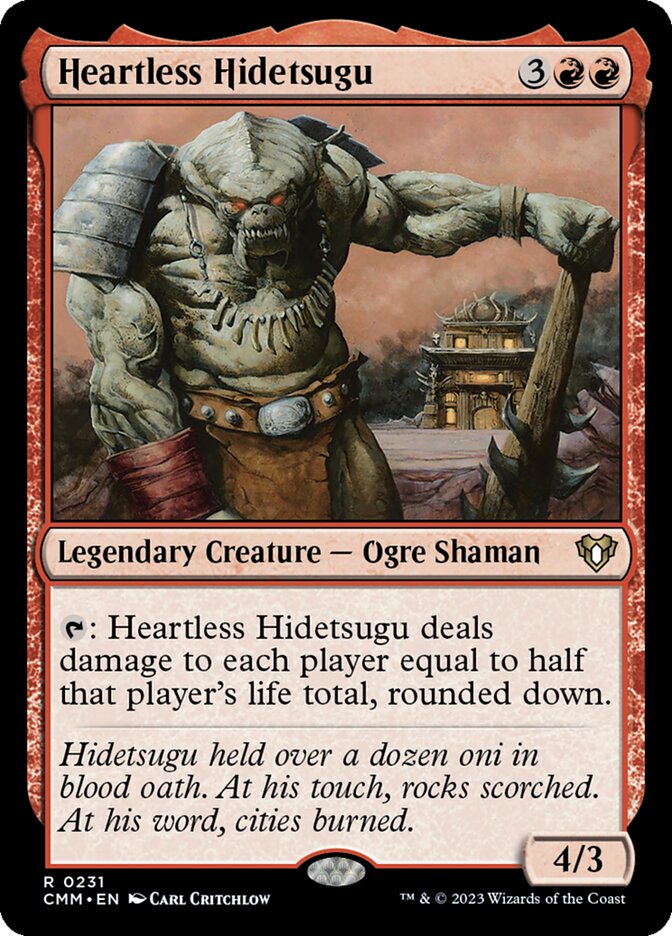 Heartless Hidetsugu, Commander Masters · 0231