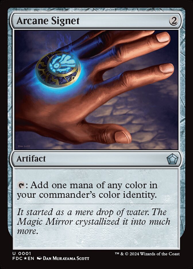Arcane Signet, Foundations Commander · 0001