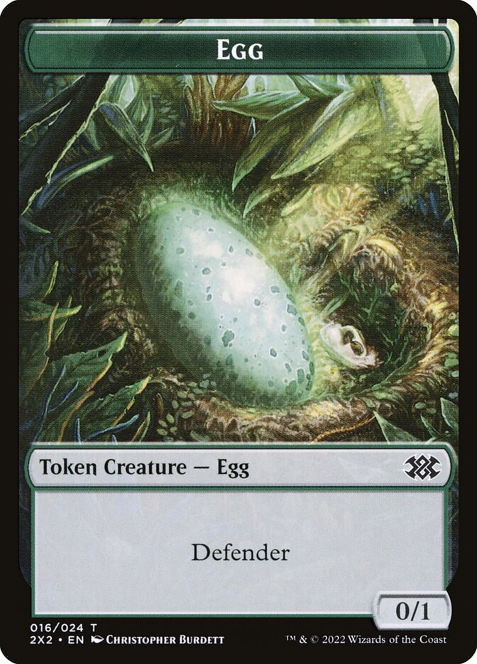 Egg, Double Masters 2022 Tokens · 016