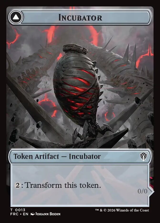 Incubator // Phyrexian, Reality Fracture Commander Tokens · 0013