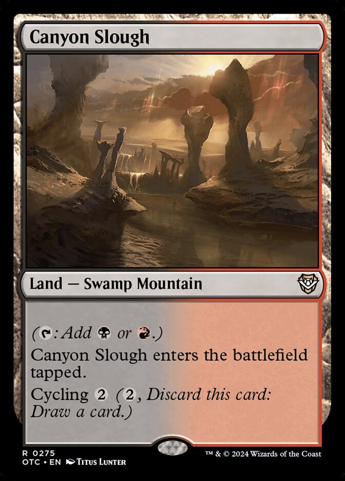 Canyon Slough, Outlaws of Thunder Junction Commander · 0275