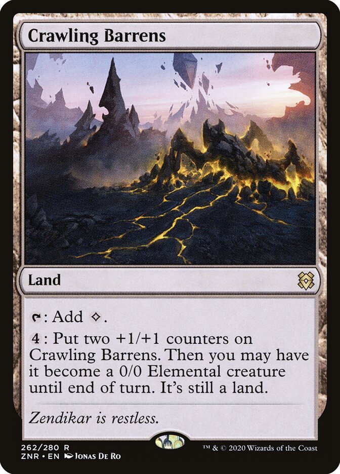 Crawling Barrens, Zendikar Rising · 262/280