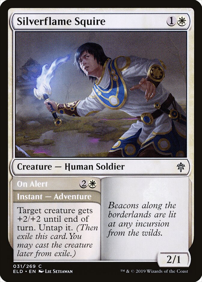 Silverflame Squire // On Alert, Throne of Eldraine · 031/269