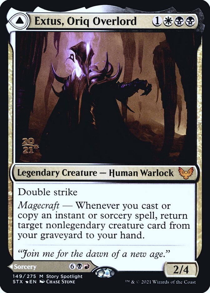 Extus, Oriq Overlord // Awaken the Blood Avatar, Strixhaven: School of Mages Promos · 149/275