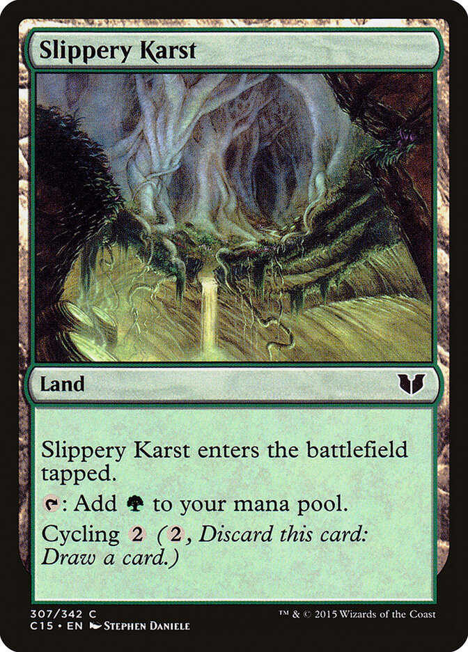Slippery Karst, Commander 2015 · 307/342