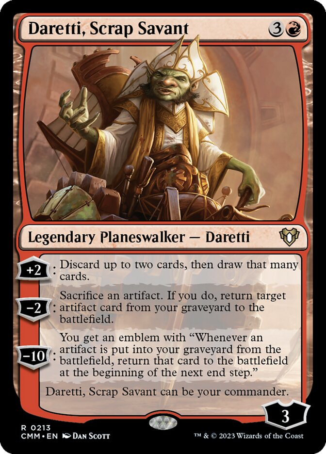 Daretti, Scrap Savant, Commander Masters · 0213