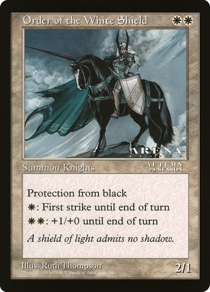 Order of the White Shield, Oversized League Prizes · 61