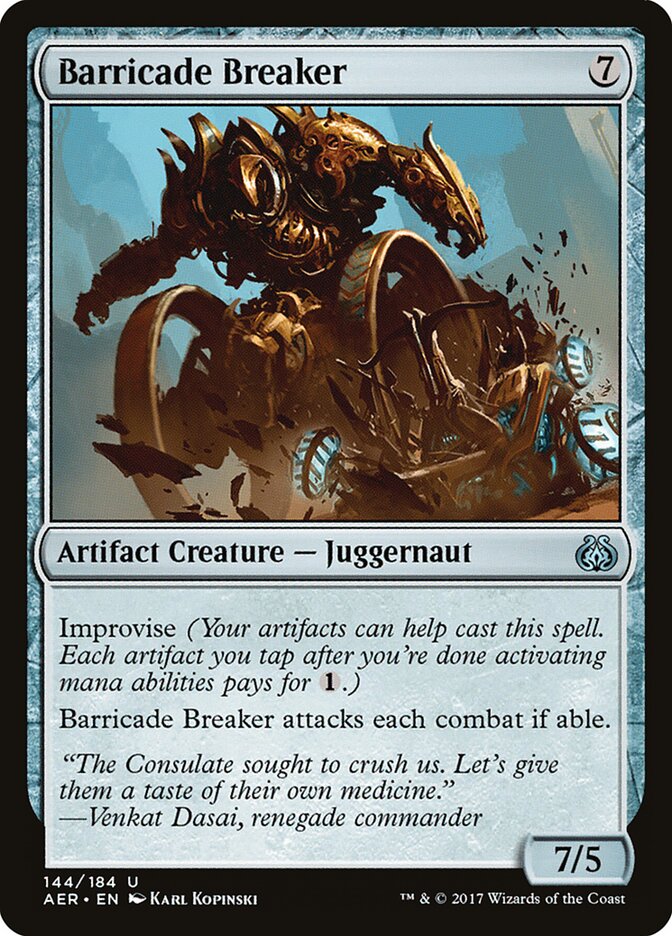 Barricade Breaker, Aether Revolt · 144/184