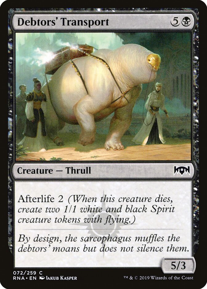 Debtors' Transport, Ravnica Allegiance · 072/259