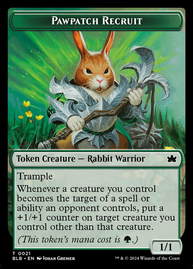 Pawpatch Recruit, Bloomburrow Tokens · 0021