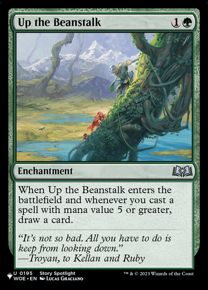 Up the Beanstalk, The List · woe-195