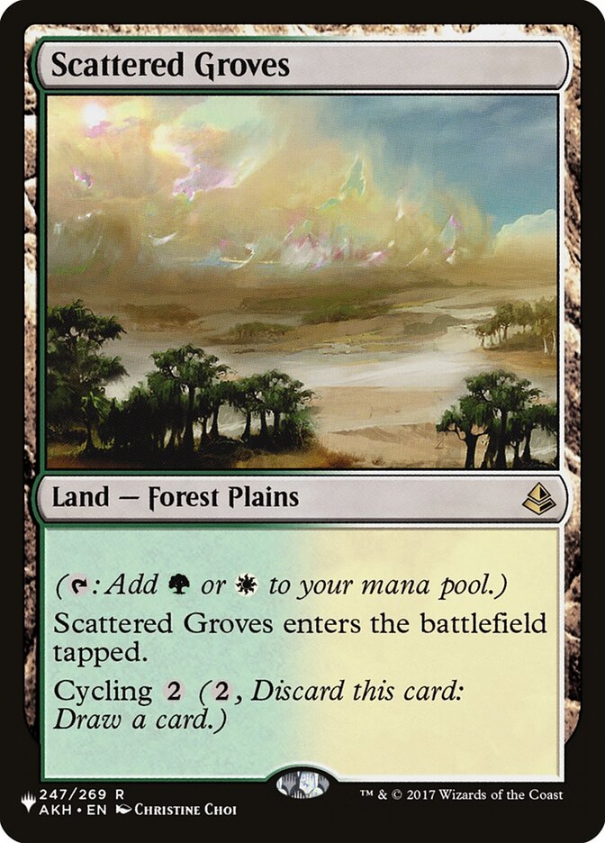 Scattered Groves, The List · akh-247