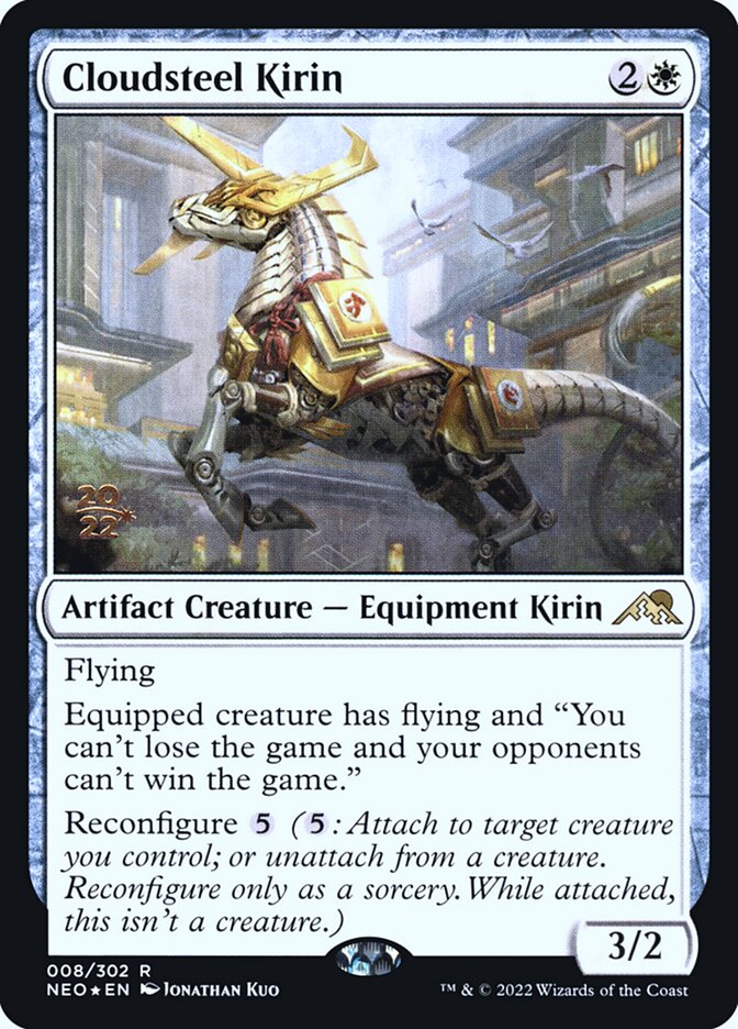Cloudsteel Kirin, Kamigawa: Neon Dynasty Promos · 008/302