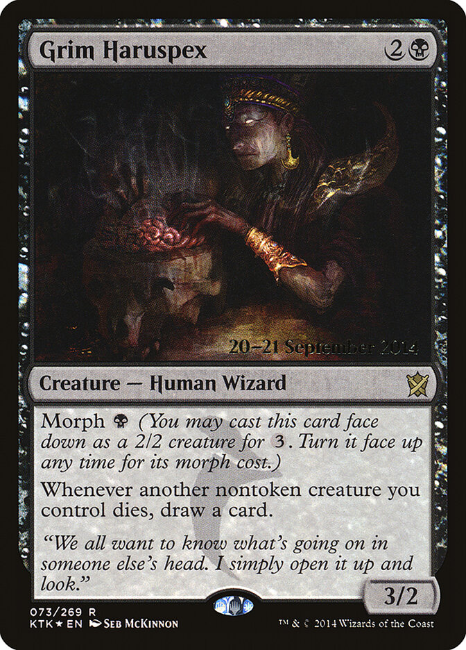 Grim Haruspex, Khans of Tarkir Promos · 073/269