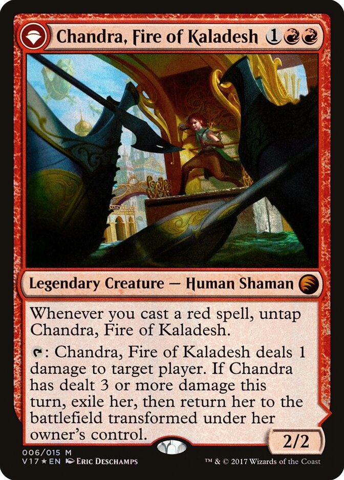 Chandra, Fire of Kaladesh // Chandra, Roaring Flame, From the Vault: Transform · 006/015
