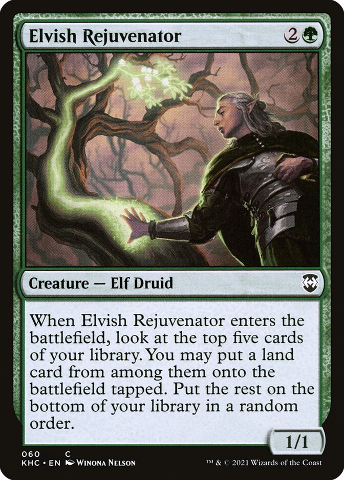 Elvish Rejuvenator, Kaldheim Commander · 060