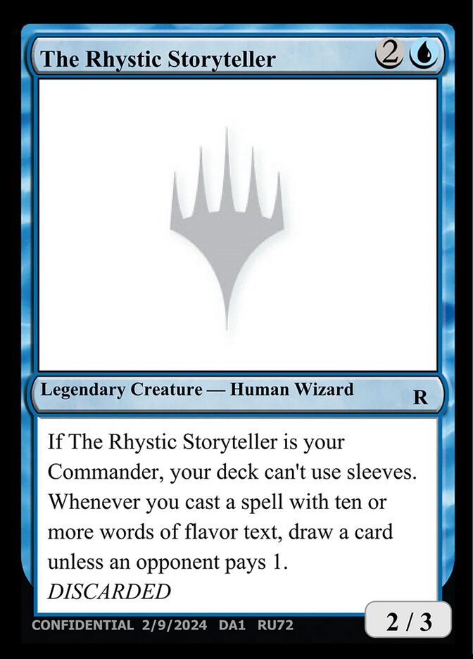 The Rhystic Storyteller, Unknown Event · ru72