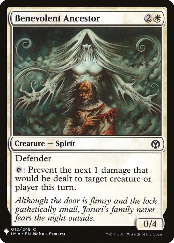 Benevolent Ancestor, The List · ima-12