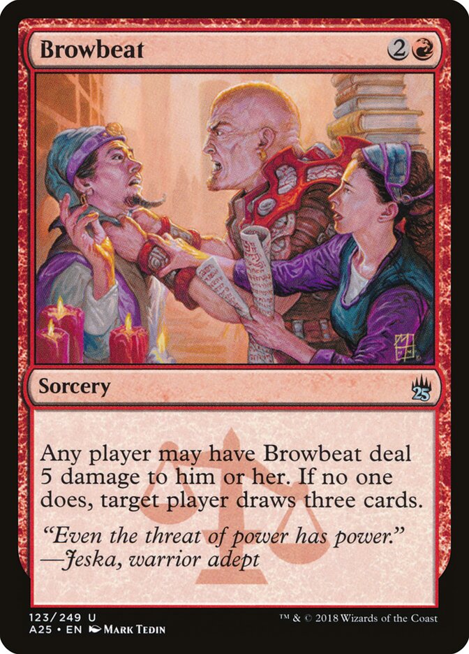Browbeat, Masters 25 · 123/249