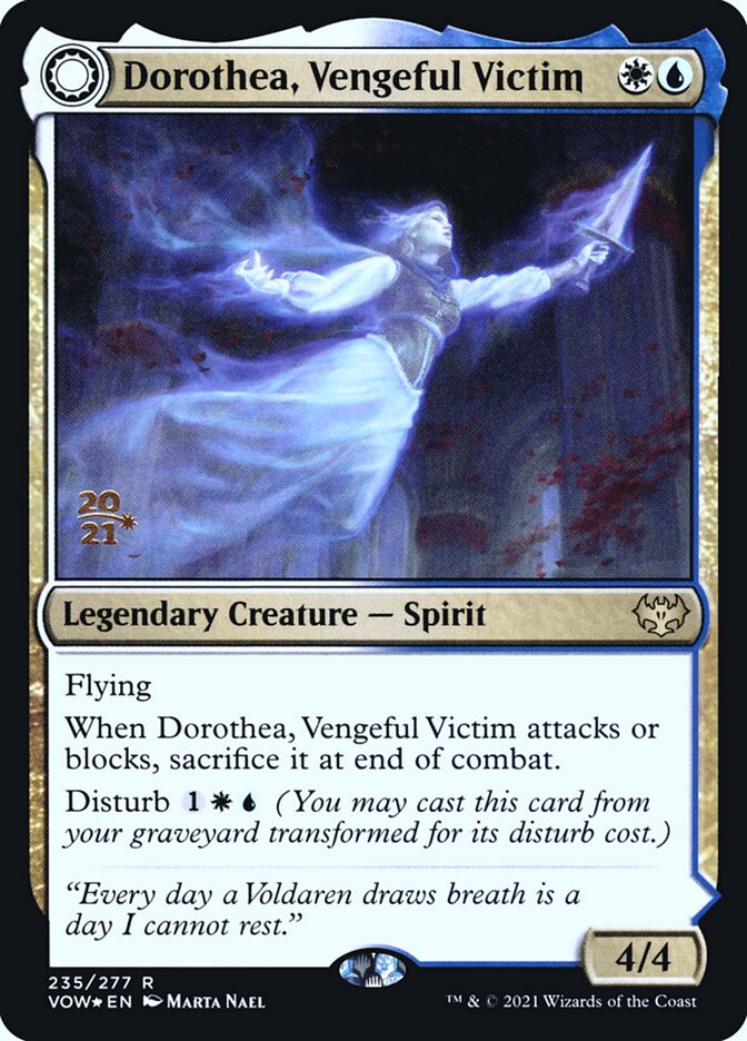 Dorothea, Vengeful Victim // Dorothea's Retribution, Innistrad: Crimson Vow Promos · 235/277