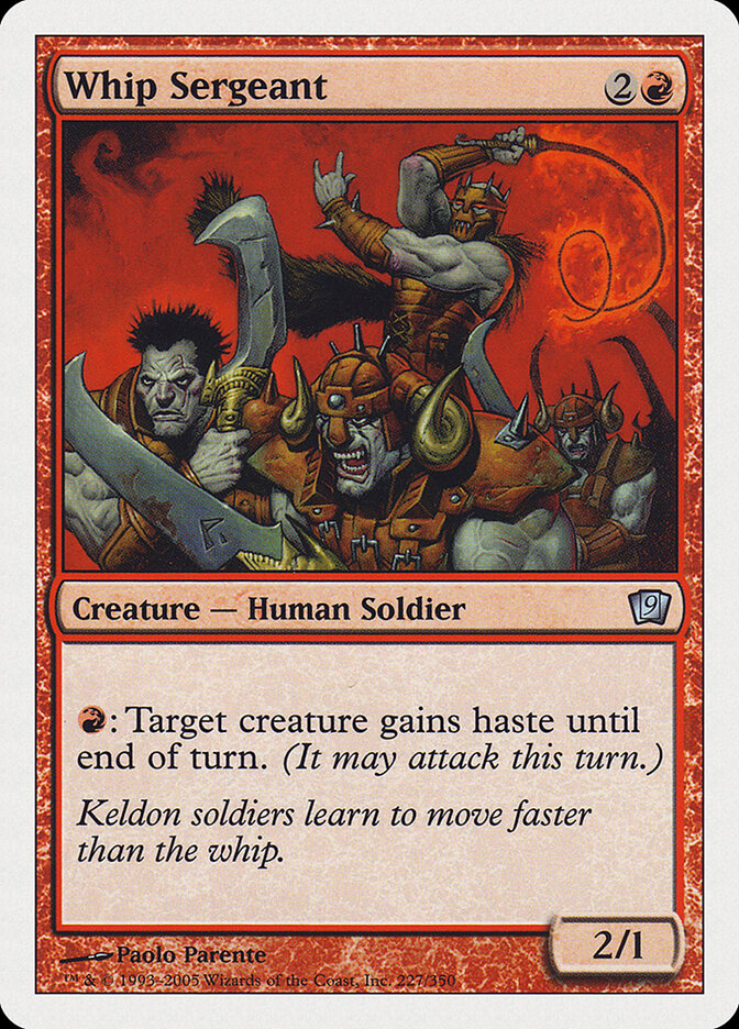 Whip Sergeant, Ninth Edition · 227/350