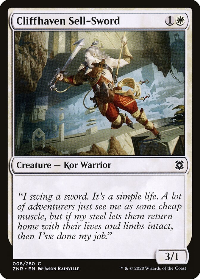 Cliffhaven Sell-Sword, Zendikar Rising · 008/280