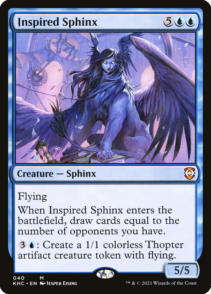 Inspired Sphinx, Kaldheim Commander · 040